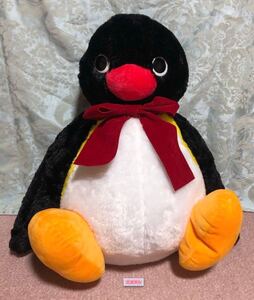 ピングー 大きい BIG ぬいぐるみ PINGU リボン りぼん 赤リボン TAITO タイトー 40㎝ ※洗濯済み