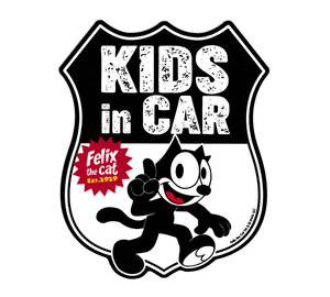 フィリックス・ザ・キャット ステッカー 子供乗ってます アメリカン アメリカ キャラクター 猫 KIDS in CAR