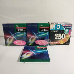 135【未使用品】 フロッピーディスク FUJIFILM Macintosh用 230MB MO 13枚 + TDK 230MB MS-DOS ver.5 MO-R230DHS ５pack まとめ売り