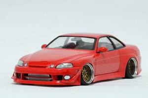 1/24 アオシマ JZZ30　ソアラ　BBS LM　レッド　完成品