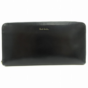 ポールスミス PAUL SMITH 長財布 ウォレット ゴールド金具 黒 ブラック BPS566 /BL 1010 メンズ