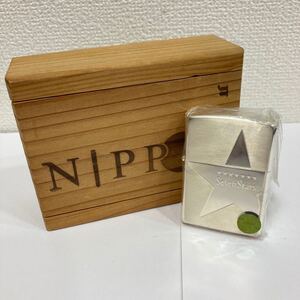 TE★1円〜 未使用 保管品 ZIPPO ジッポー Seven Stars セブンスター オイルライター シルバーカラー 喫煙具 木箱付き