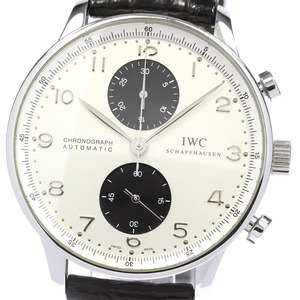 IWC SCHAFFHAUSEN IW371411 ポルトギーゼ クロノグラフ 自動巻き メンズ 良品 _826937