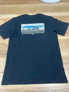 patagonia パタゴニア　p6 Tシャツ 半袖Tシャツ ＵＳＡ製 ブラック　２０００年前半 Ｓサイズ 美品　厚手　ヴィンテージ