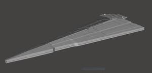 ヴィンディケーター級ヘビー・クルーザー Vindicator-class heavy cruiser STAR WARS スターウォーズ 3Dプリント 未塗装・未組立 宇宙船