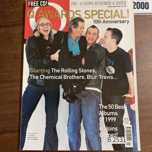 B2531　2000 年「Q」Q誌 英国月刊音楽雑誌　イギリス　英国　ビンテージ ロック　エンターテインメント 音楽 洋楽 Q MAGAZINE バンド