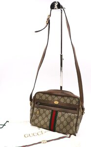 【行董】GUCCI グッチ ショルダーバッグ GGスプリーム シェリーライン ゴールド金具 ヴィンテージ カバン 鞄 AG000ABH05