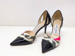 S284-N29-4675 JIMMY CHOO ジミーチュウ ハイヒール ピンヒール マルチカラー レディース サイズ34 現状品2