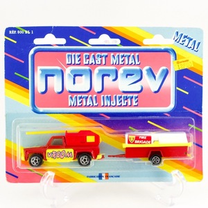 フランス ノレブ（Norev） DIE CAST METAL INJECTE VROOM FIRE BRIGADE 消防車 ブリスターパック 未開封