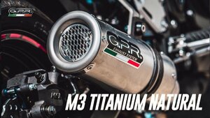 GPR M3 TITANIUM NATURAL 公道仕様スリップオン トライアンフ 675 ストリートトリプル 2013/2016