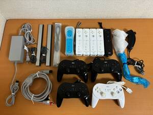 Wii リモコン/ヌンチャク/クラシックコントローラーPRO まとめて 12台セット センサーバー/D端子ケーブル/電源ケーブル (E