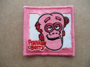 90s フランケンベリー FRANKENBERRY ワッペン/モンスターGeneral Millsシリアル企業カンパニーPATCHキャラクター フランケンシュタイン S91