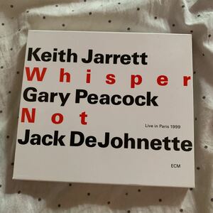 管理8-2keith jarrett whisper gary peacock not jack dejohnette live in paris 1999★二枚組CD