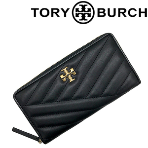 TORY BURCH 財布 ブランド トリーバーチ ジップアラウンド 小銭入れあり レザー ブラック 90348-001