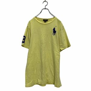 POLO RALPH LAUREN 半袖 ロゴTシャツ XL イエロー ポロラルフローレン 袖ナンバリング 3 古着卸 アメリカ仕入 a604-5504