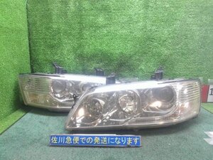 三菱 ランサー エボ7 EVO7 RS CT9A 左右 ヘッドランプ HID スタンレーP1836 バルブ欠品 レンズヒビ有り 内ヒビ有り 現状販売 中古