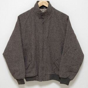 激レア！【BARACUTA×Harris Tweed】バラクータ ハリスツイード G9 ハリントン ジャケット 茶 ブルゾン チェック メンズ サイズL/Y15905jS