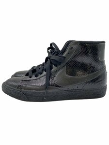 NIKE◆W BLAZER MID LTR PRM/ウィメンズブレーザーミッドレザー/ブラック/685225-001/