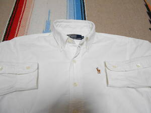 POLO ラルフローレン Ralph Lauren OXFORDボタンダウンシャツ オックスフォード コットン100％アイビー トラッド テニス アメカジ ラクロス