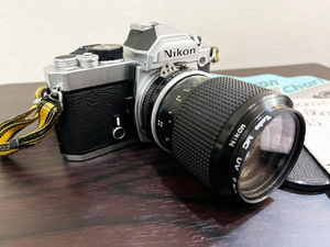 当時物 シャッターOK Nikon/ニコン FM フィルムカメラ　アンティークカメラ レトロカメラ Zoom-NIKKOR 43〜86mm 1:35 Vintage 