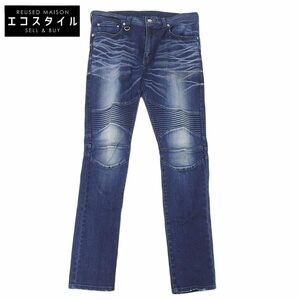 SOPHNET. ソフネット DAMAGED STRETCH DENIM SKINNY BIKER PANT ジーンズ デニム パンツ ボトムス メンズ ブルー M SOPH-167053