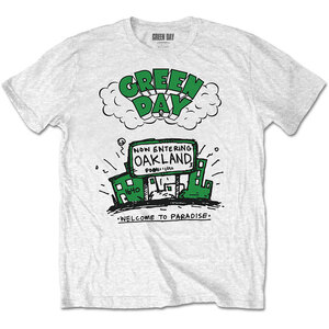 ★グリーン デイ Tシャツ GREEN DAY WELCOME TO PARADISE 白 XL 正規品 ドゥーキー offspring