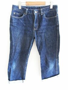 カルバンクラインジーンズ Calvin Klein Jeans デニム パンツ 折り返し ロゴ サブリナ インディゴ 30 レディース