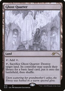 MTG ■土地/英語版■ 《幽霊街/Ghost Quarter》★FOIL★ Secret Lair SLD