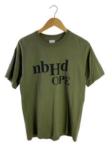 NEIGHBORHOOD◆21ss/S/S PRINT TEE/NBHD OPE/XS/コットン/カーキ