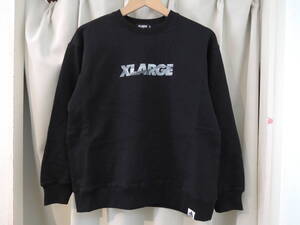 X-LARGE エクストララージ XLARGE Kids 迷彩ロゴビックシルエット トレーナー ブラック 140 最新 人気商品 値下げしました！