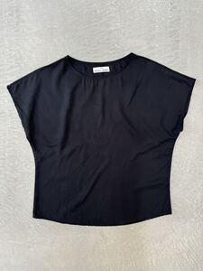 スリープシャツ ノースリーブ ブラウス ブラック XS The Sleep Shirt トップス カットソー 黒 フレンチスリーブ シャツ カジュアル 黒