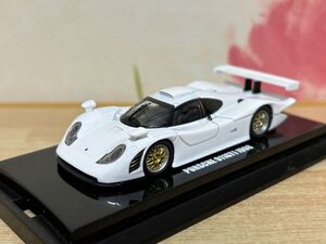 送料無料　1/64 京商 ポルシェ 911 GT1 1998 ホワイト ミニカー KYOSHO PORSCHE WHITE 当時物 旧車 レーシングカー