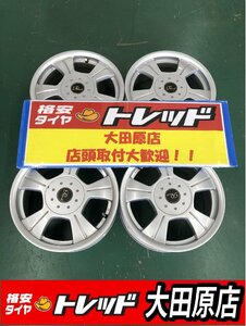 『大田原店』【現品限定☆中古ホイールのみ 4本SET 】★PRIUD 15インチ 6.0J 10H-100/114.3+45 シルバー プリウス・セレナなど