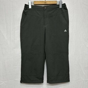 adidas アディダス ショート ハーフ クロップド パンツ ボトム 半 ズボン L カーキ ウエア トレーニング スポーツ b20152