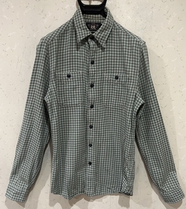 ＊RRL ダブルアールエル ユニオンチケット チェック 長袖シャツ ワークシャツ トップス XS（165 88A) 　　　　　 BJBC.A 