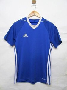 adidas アディダス プラクティス シャツ 半袖T 青 M b16479