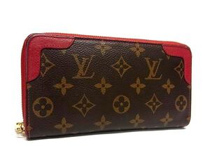 1円■美品■LOUIS VUITTON ルイヴィトン M61854 モノグラム ジッピーウォレット レティーロ ラウンドファスナー 長財布 ブラウン系 FF8923