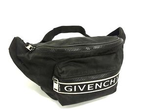 1円 GIVENCHY ジバンシィ ナイロン ボディバッグ ウエストバッグ ウエストポーチ メンズ レディース ブラック系 FG3422