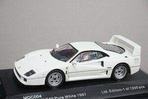 IXO イクソ 1/43 Ferrari フェラーリ F40 Pure 1987 白 MDC004