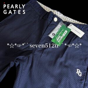 本物 新品 41234197 PEARLY GATESパーリーゲイツ/稀少7(サイズ3L) 超人気 ストレッチ刺繍ロゴパンツ 抗菌・消臭 凄くカッコイイ！