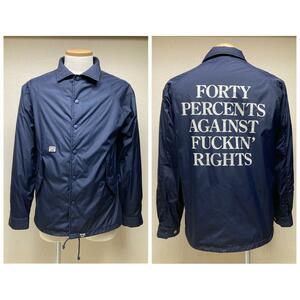 【GIP-STORE限定】FPAR コーチジャケット ネイビー 紺 FORTY PERCENTS AGAINST RIGHTS フォーティー WTAPS NEIGHBORHOOD TET 西山徹 裏原系