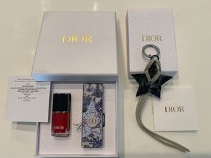 Dior ディオール　クリスタル会員　ノベルティ　ネイルヴェルニ999 7ml. ルージュ702V アイコンベルベット. スターチャーム