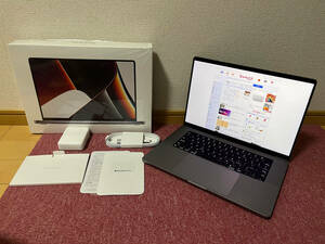 美品!MacBook Pro (16-inch, 2021) M1 MAX メモリ64GB、8TBSSD最強仕様!(MPB 16.2 SG/10C CPU/32C GPU/64GB/8TB/KB-US/JPN)