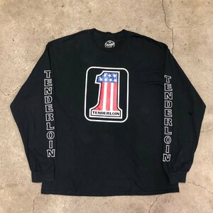 TENDERLOIN TEE L/S NO1 XL BLACK テンダーロイン ロンT ブラック