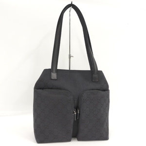 【中古】GUCCI GGキャンバス トート ブラック 002 1076 3754