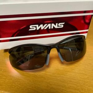 【美品】 スワンズ SWANS サングラス エアレス ムーブ 偏光レンズ SAMV-0051 PBK パールブラック 元箱付