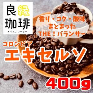 コロンビア エキセルソ 400g 自家焙煎 コーヒー豆 珈琲豆 Colombia スペシャリティ