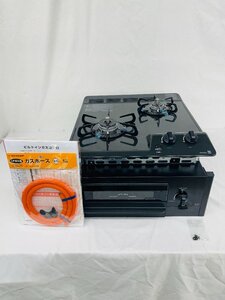 Y918 新品 未使用 開封品 Paloma パロマ 家庭用 ビルトインコンロ EN200BG LPガス用 プロパン 1mガスホース付 システムキッチン用コンロ