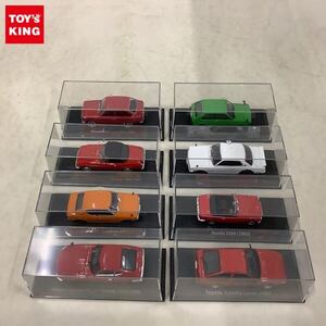 1円〜 アシェット 国産名車コレクション等 1/43 ホンダ S500 1963 レッド 三菱 コルト 800 1965 レッド 他