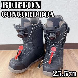 BURTON CONCORD BOA 25.5㎝ メンズ スノーブーツ 黒 バートン コンコード ボア wboa black snowbord boots mens